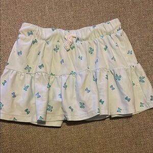Cat & Jack Blue Ruffled Skirt / short with Blue Butterfly Print